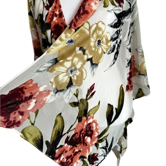 Woven Heart Floral Kimono Cardigan Swim Cover Lounge Top
OS - Picture 6 of 17
